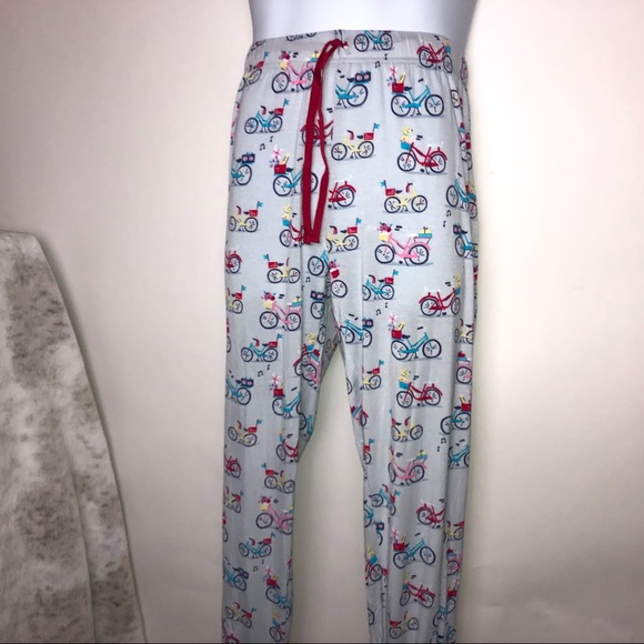 Nite Nite Munki Munki Sleep Pants Blue w/bikes Medium - Picture 1 of 12